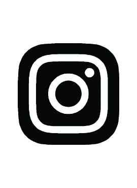 Instagram dekal vit svart